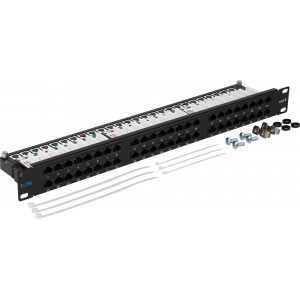 TWT Patch panel, 24 port, UTP, cat. 5E, 1U